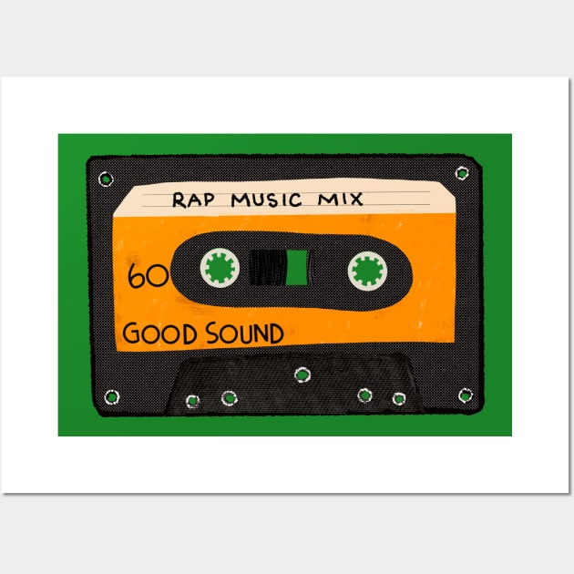 Rap Music mixtape Wall Art by jenblove